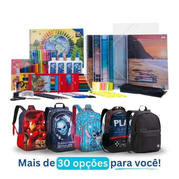 Kit Ensino Fund. 4º ao 6º ano + Mochila